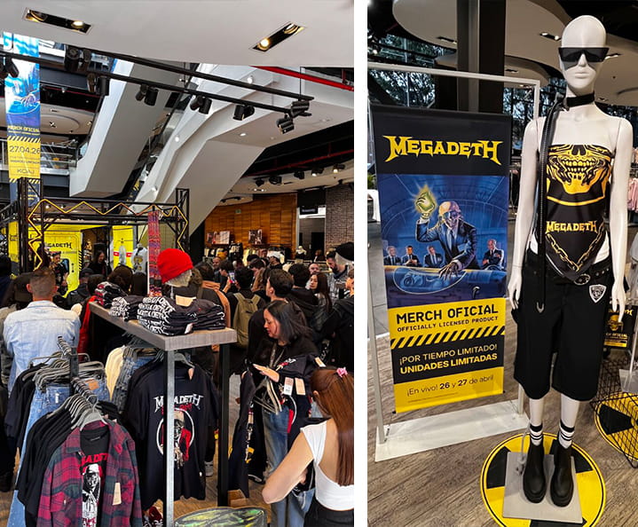 megadeth moda rock koaj colombia pop up store en colombia kopa fashion moda