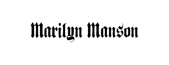 Kopa es agente oficial y representante de Marilyn Manson marca y licencia oficial para productos y merchandising en Mexico, Centro América, Colombia, Ecuador y Perú, nombrado por Global Merchandising Services